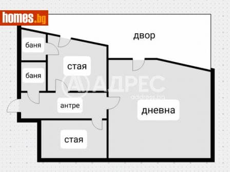 Двустаен, 107m²