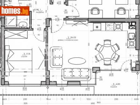 Тристаен, 90m²