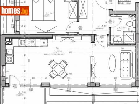 Двустаен, 79m²