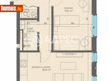 Тристаен, 97m²