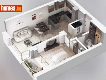 Двустаен, 66m²