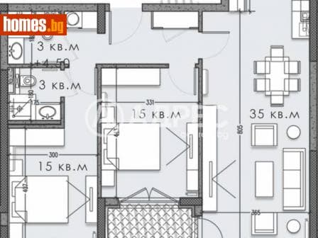 Тристаен, 115m²