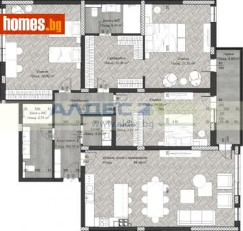 Четиристаен, 222m²