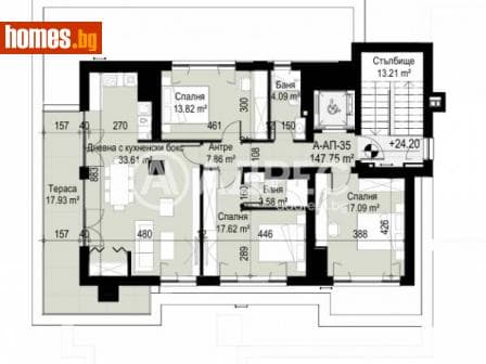 Многостаен, 174m²