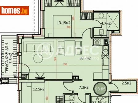 Тристаен, 100m²
