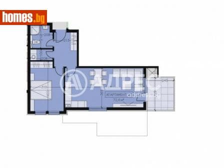 Двустаен, 91m²