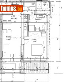 Двустаен, 74m²