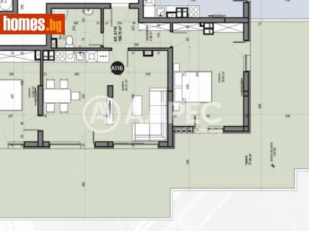 Тристаен, 196m²