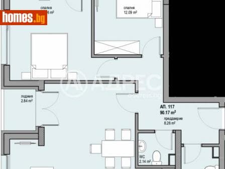 Тристаен, 108m²