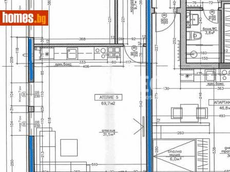 Двустаен, 84m²