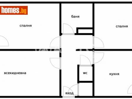 Тристаен, 80m²