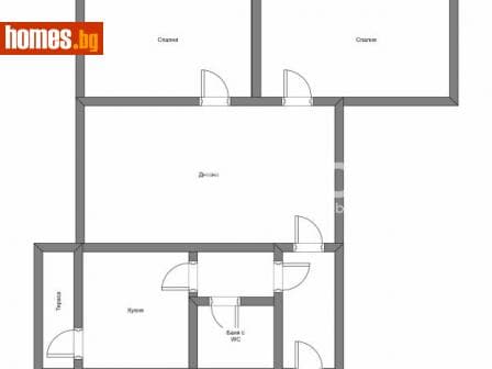 Тристаен, 73m²