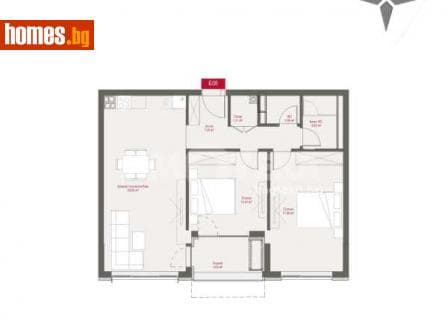 Тристаен, 107m²