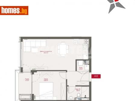 Двустаен, 73m²
