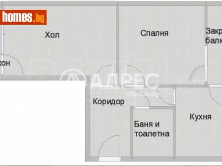 Двустаен, 65m²