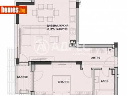 Двустаен, 85m²