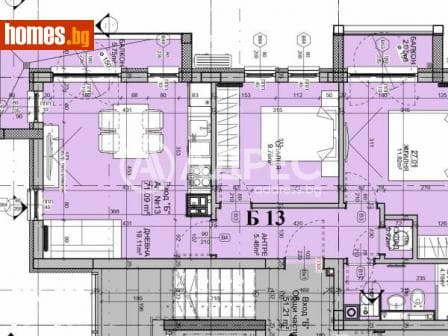 Тристаен, 86m²