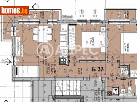 Тристаен, 85m²