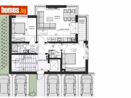 Тристаен, 118m²
