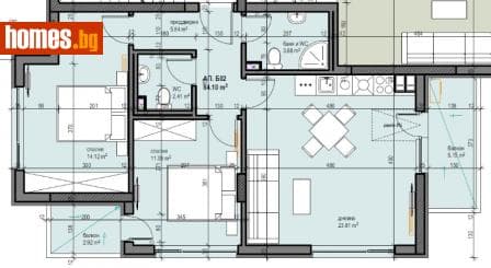 Тристаен, 101m²