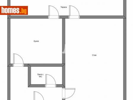 Едностаен, 42m²