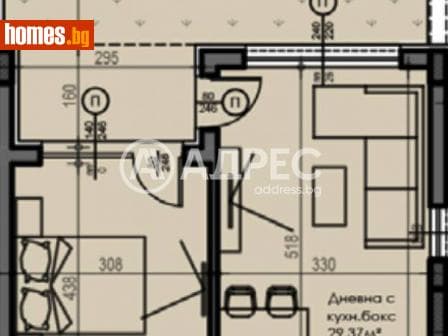 Двустаен, 64m²