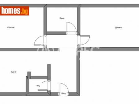Двустаен, 60m²
