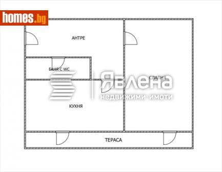 Двустаен, 44m²