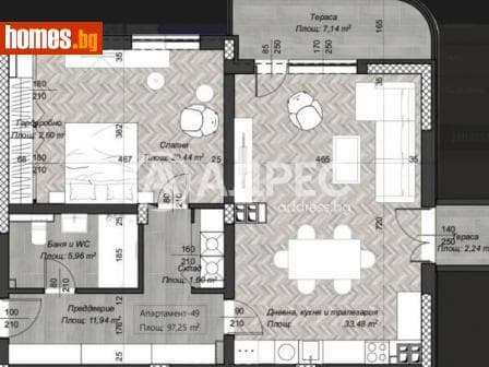 Двустаен, 114m²