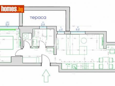 Двустаен, 80m²