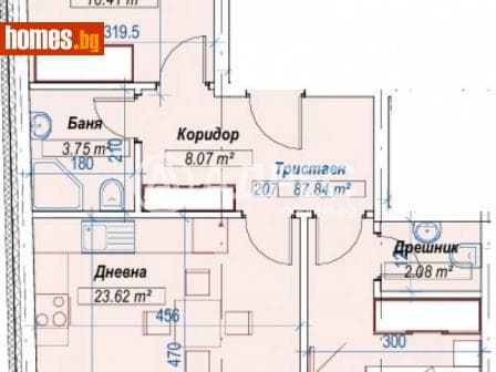 Тристаен, 105m²