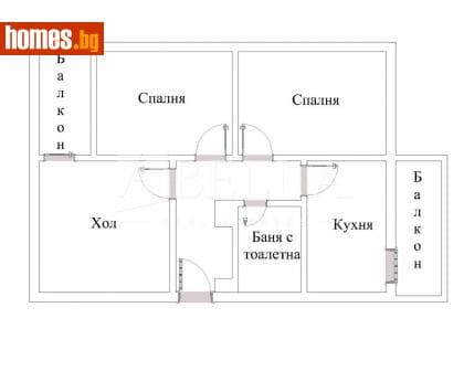 Тристаен, 87m²