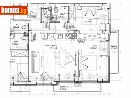 Тристаен, 92m²