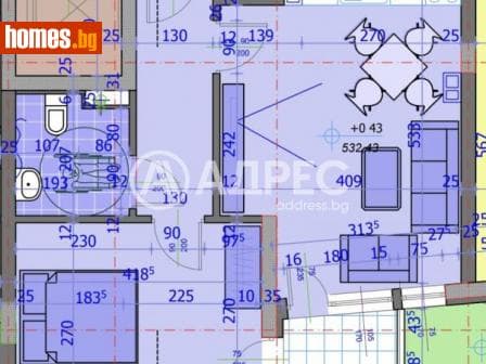 Двустаен, 63m²