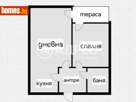 Двустаен, 80m²