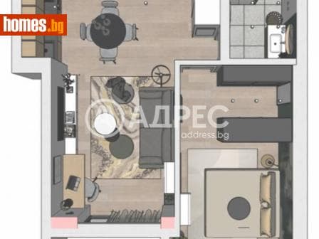 Двустаен, 88m²