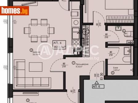 Тристаен, 107m²