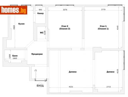 Четиристаен, 86m²