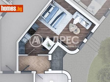 Едностаен, 59m²