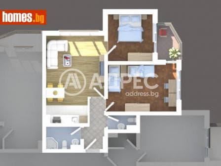 Тристаен, 91m²