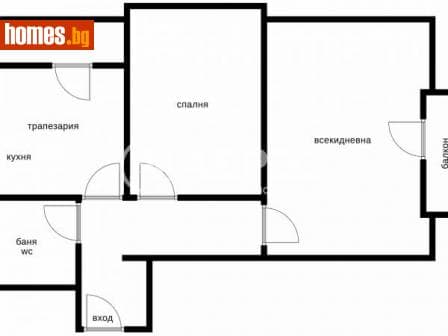 Двустаен, 80m²