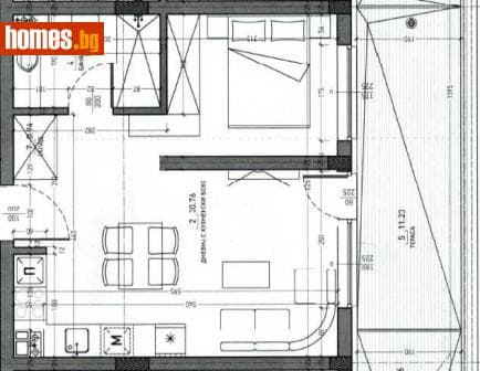 Двустаен, 77m²