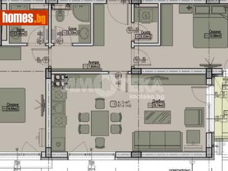 Тристаен, 99m²