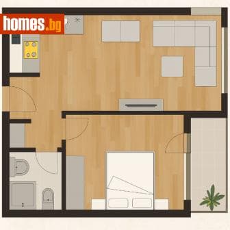 Двустаен, 73m²
