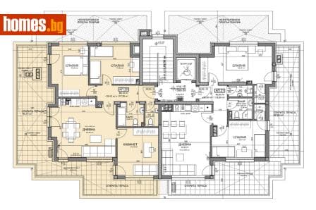 Тристаен, 93m²