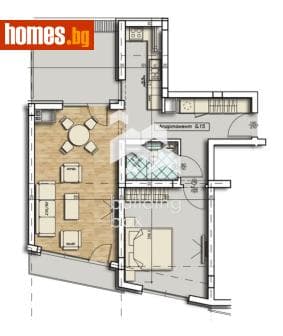 Двустаен, 92m²