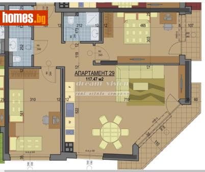 Тристаен, 118m²