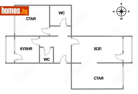 Тристаен, 78m²