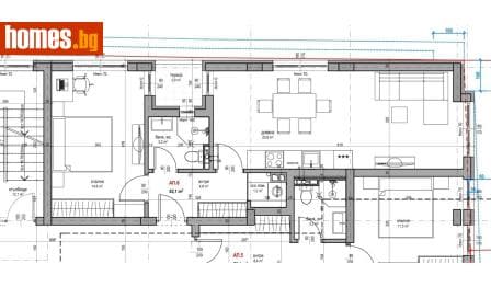 Двустаен, 75m²