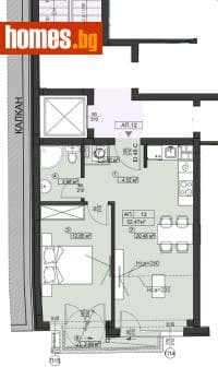 Двустаен, 66m²